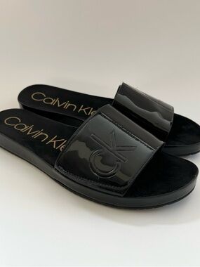 Calvin Klein Marlina Black Slides Sandals - Size 8